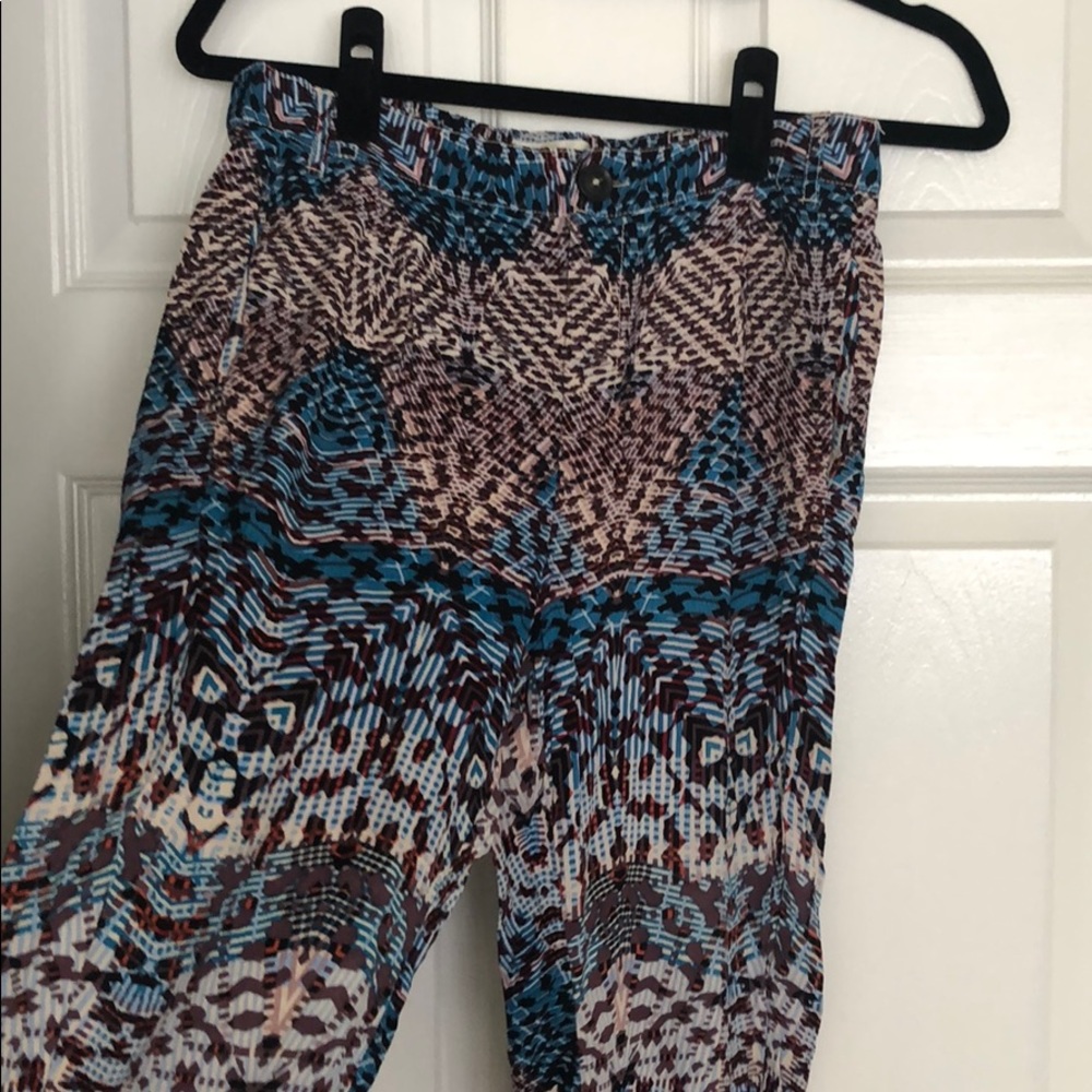 Printed cropped pants